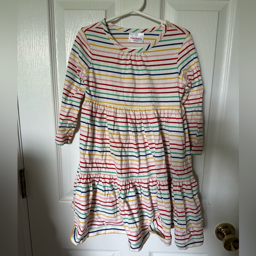 Hanna Andersson Multicolor Striped Kids Dress